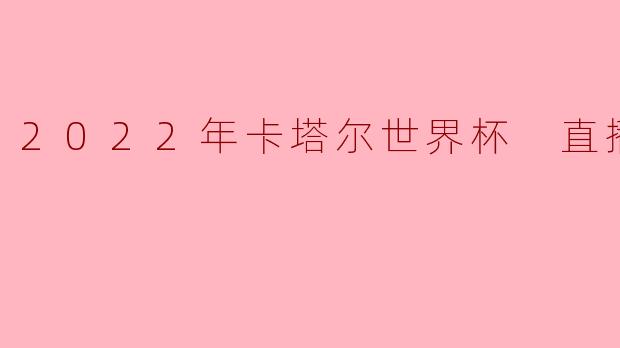 2022年卡塔尔世界杯 直播回放